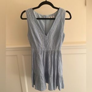 Stunning linen blue dress